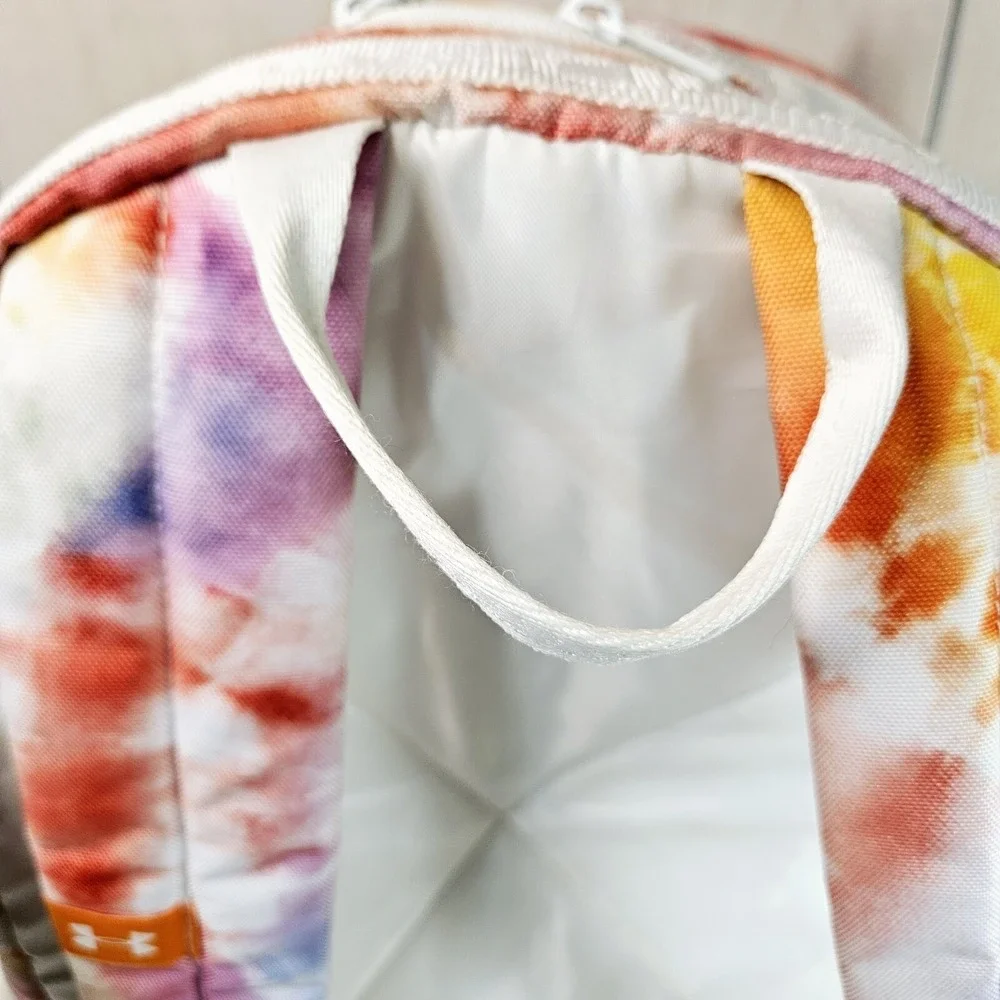 Under Armour Multi Tie Dye United We Win Backpack Rainbow Athletic School Bag